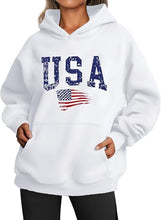 USA Oversized Hoodie – Patriotic American Flag Sweatshirt