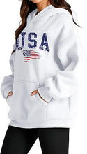 USA Oversized Hoodie – Patriotic American Flag Sweatshirt