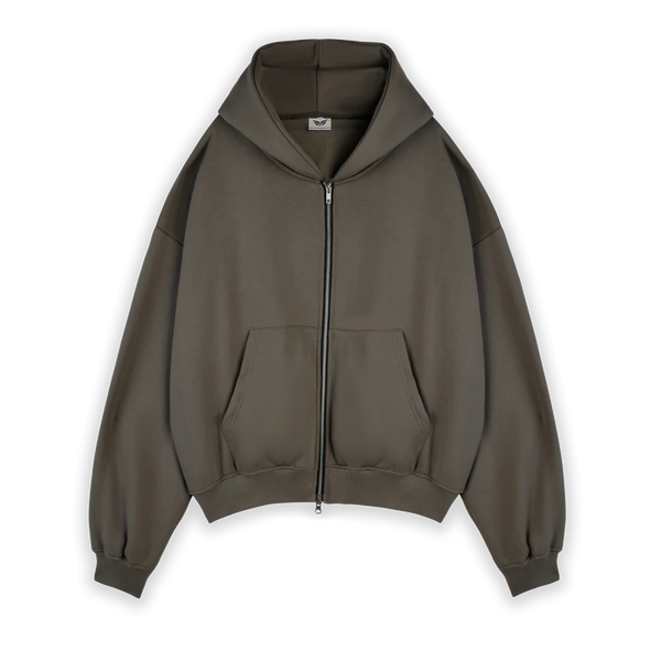 "Oversized Zip-Up Hoodie & Jogger Set"
