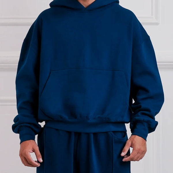 Oversized Deep Blue Hoodie – Cozy & Stylish